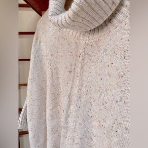 Loft drop shoulder turtleneck, cotton sweater